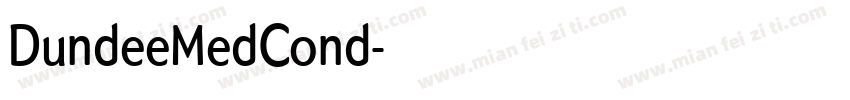 DundeeMedCond字体转换