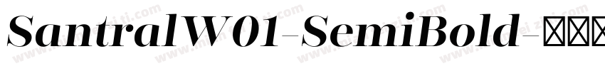 SantralW01-SemiBold字体转换