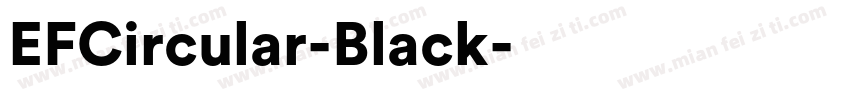 EFCircular-Black字体转换