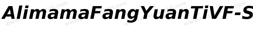 AlimamaFangYuanTiVF-SemiBoldSquare字体转换