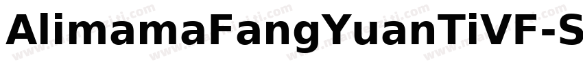 AlimamaFangYuanTiVF-SemiBoldSquare字体转换