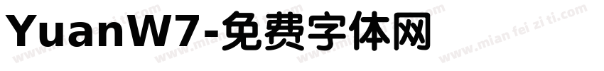 YuanW7字体转换