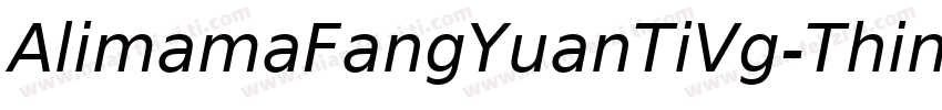 AlimamaFangYuanTiVg-Thin字体转换