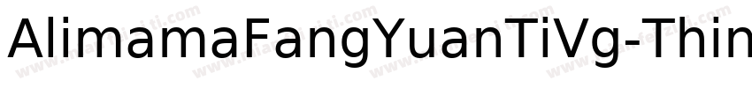 AlimamaFangYuanTiVg-Thin字体转换