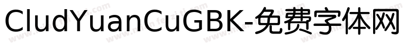 CludYuanCuGBK字体转换
