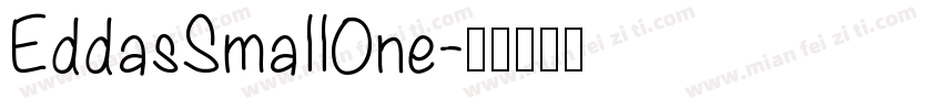 EddasSmallOne字体转换