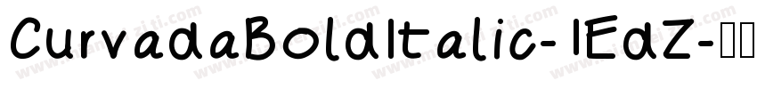 CurvadaBoldItalic-1EdZ字体转换