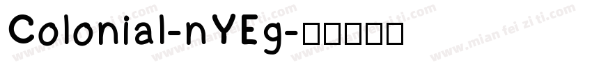 Colonial-nYEg字体转换