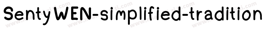SentyWEN-simplified-traditional-Reg字体转换