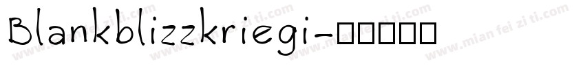 Blankblizzkriegi字体转换