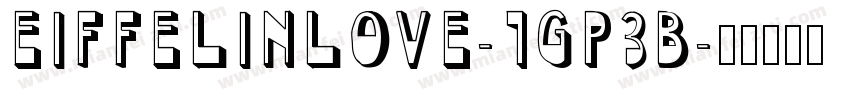 EiffelInLove-1GP3B字体转换