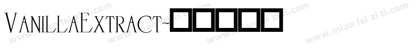 VanillaExtract字体转换