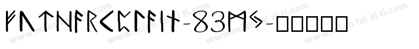 FutharkPlain-83MJ字体转换