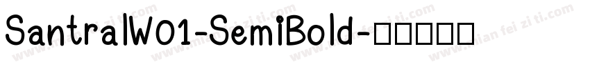 SantralW01-SemiBold字体转换