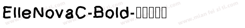 ElleNovaC-Bold字体转换