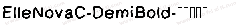 ElleNovaC-DemiBold字体转换