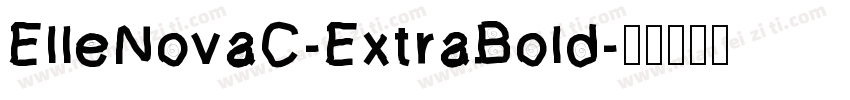 ElleNovaC-ExtraBold字体转换