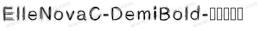 ElleNovaC-DemiBold字体转换