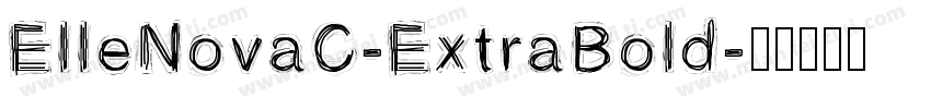 ElleNovaC-ExtraBold字体转换