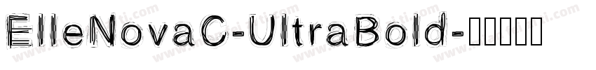 ElleNovaC-UltraBold字体转换