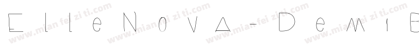 ElleNova-DemiBold字体转换
