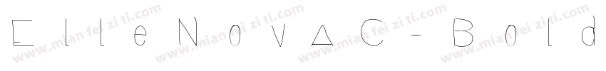 ElleNovaC-Bold字体转换