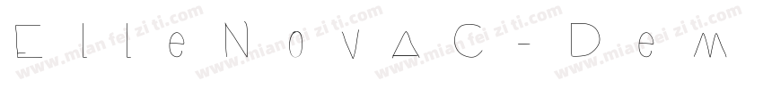 ElleNovaC-DemiBold字体转换