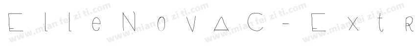ElleNovaC-ExtraBold字体转换