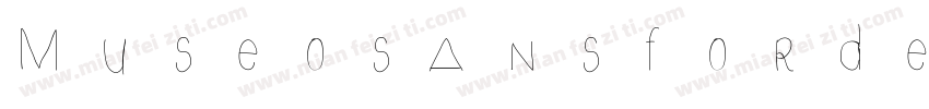 Museosansfordell字体转换