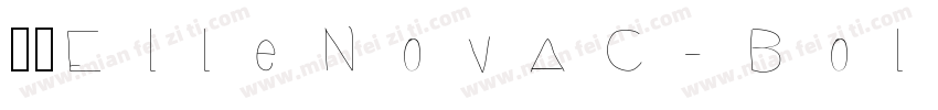 字体ElleNovaC-Bold字体转换
