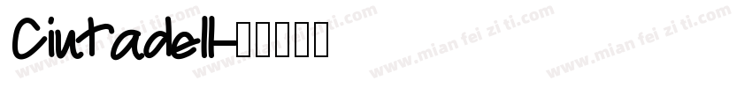 Ciutadell字体转换