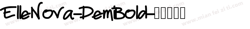 ElleNova-DemiBold字体转换
