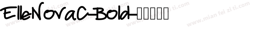 ElleNovaC-Bold字体转换