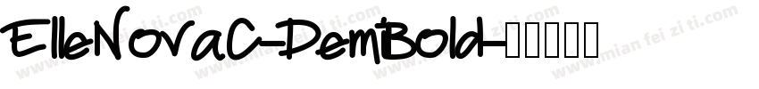 ElleNovaC-DemiBold字体转换