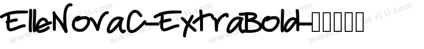 ElleNovaC-ExtraBold字体转换