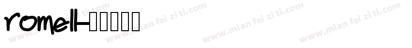 romell字体转换