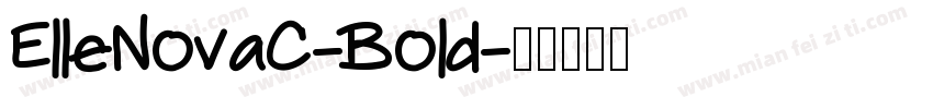 ElleNovaC-Bold字体转换