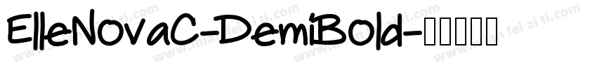 ElleNovaC-DemiBold字体转换