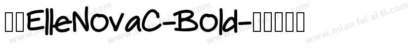 字体ElleNovaC-Bold字体转换