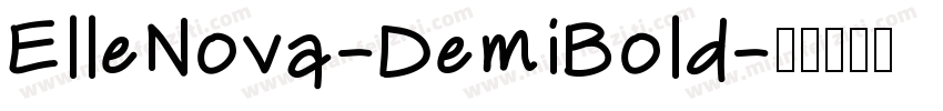 ElleNova-DemiBold字体转换