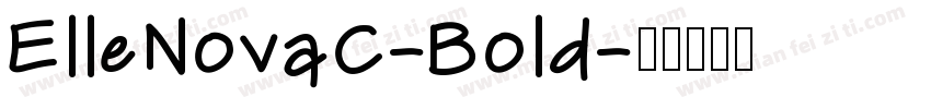 ElleNovaC-Bold字体转换