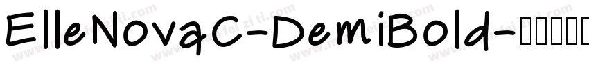 ElleNovaC-DemiBold字体转换