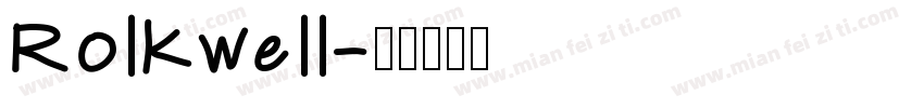 Rolkwell字体转换