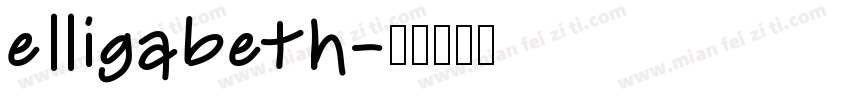 elligabeth字体转换