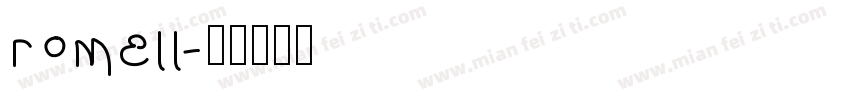 romell字体转换