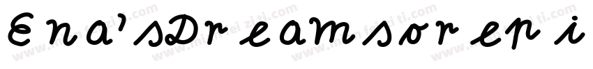 Ena’sDreamsorepicrew上面有蜡烛字体转换