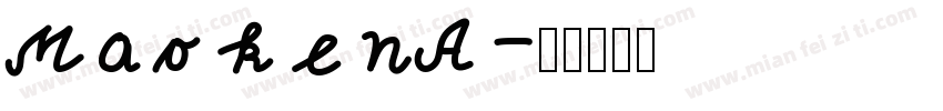MaokenA字体转换