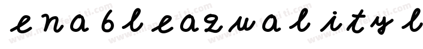 enableaqualityli字体转换