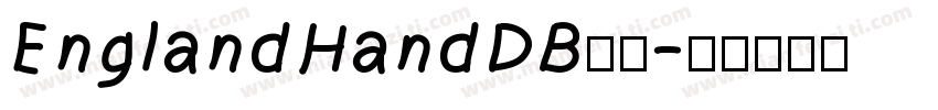EnglandHandDB字体字体转换