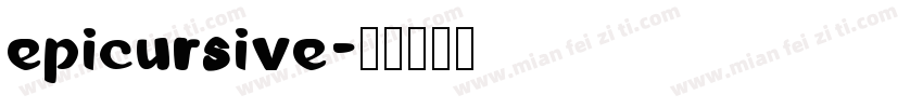 Epicursive字体转换